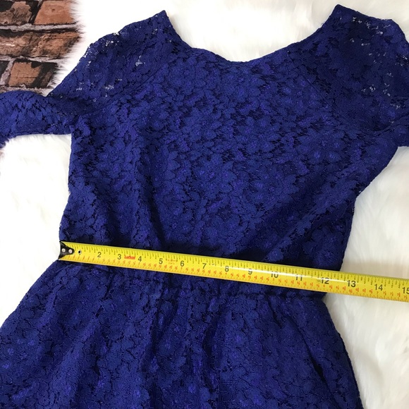 DV Dolce Vita Blue Lace Long Sleeve Sheath Dress - Picture 4 of 12